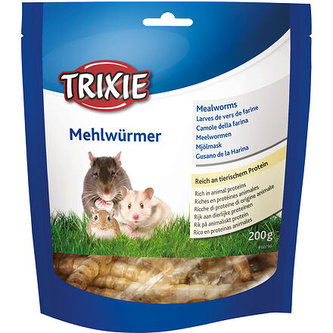 MEALWORMS, mouční červi sušení, 200 g