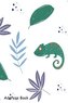 Address Book: For Contacts, Addresses, Phone, Email, Note, Emergency Contacts, Alphabetical Index with Tropical Hameleons Patter
