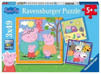 Ravensburger Puzzle - Prasátko Peppa 3x49 dílků
