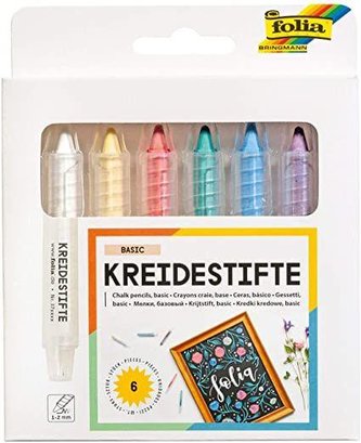 Folia Křídy v tužce - základní barvy 6 ks