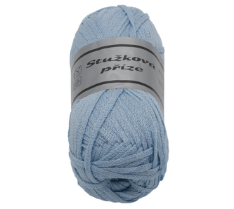 Příze STUŽKOVÁ - světle modrá - 50g / 109 m