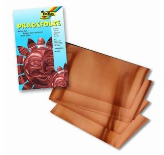 Folia Hliníková folie 18,5 x 29 cm - měděná 3 ks