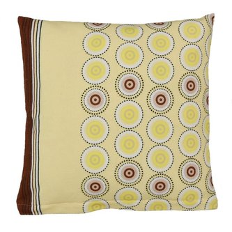 Povláček krepový - béžová kola - 40x40cm