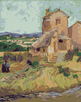 Malování podle čísel - STARÝ MLÝN (VINCENT VAN GOGH) - 40x50 cm, vypnuté plátno na rám