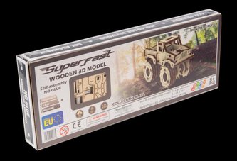 Wooden City Puzzle 3D Monster truck, dřevěné