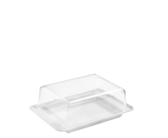 Máslenka 18x12cm bílá