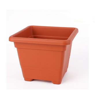 Květináč QUADRATO 14x14cm teracota