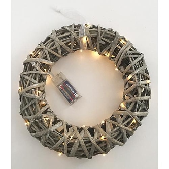 Věnec dekorativní s osvětlením 40xLED ¤30cm