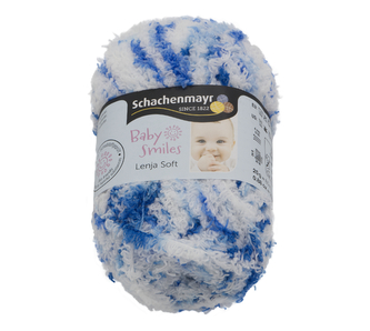 Příze LENJA SOFT - modrý melír - 25g / 85 m