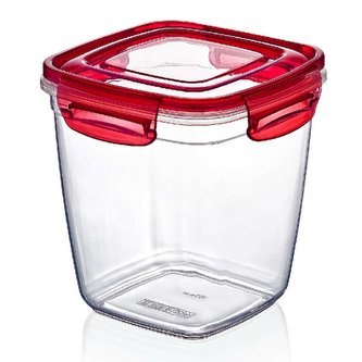 Dóza 1,075L čtverec vysoká s těsněním  LOCK&FRESH;