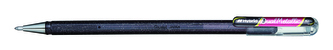 Pero gelové Pentel Hybrid Dual Metallic K110 - černá/červená 1mm
