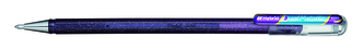 Pero gelové Pentel Hybrid Dual Metallic K110 - fialová/modrá 1mm