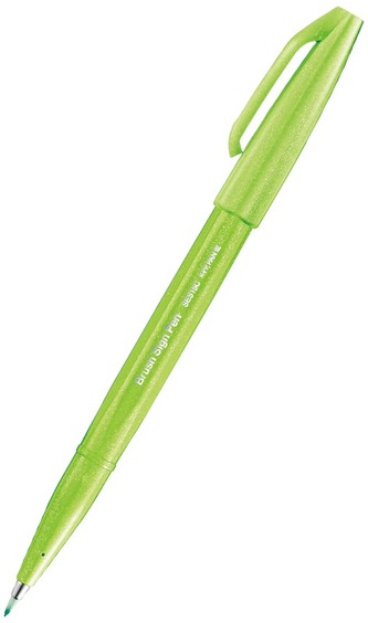 Popisovač Pentel Brush Sign Pen - světle zelený