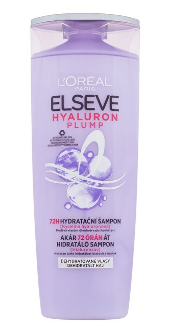 L´Oréal Paris Hydratační šampon s kyselinou hyaluronovou Elseve Hyaluron Plump 72H (Hydrating Shampoo) Objem 400 ml woman