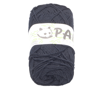 Příze PANDA bambus s elastanem - černá - 50g / 110 m