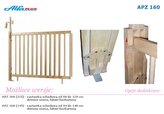 Schodová zábrana Alfa plus 94-140 cm s možností otevírání