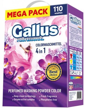 Prášek na praní 6,05 kg Gallus profesional color 110 dávek