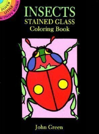 Insects Stained Glass Colouring Book