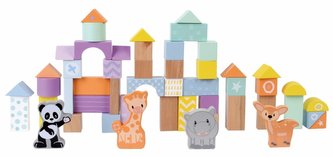 Dřevěné kostky 50 ks v balení E01.065.1.1