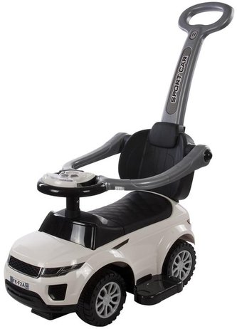 Odrážedlo SPORT car s hudbou a vodicí tyčí J05.016._bílá