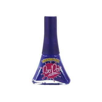 BO-PO Lak na nehty slupovací modrý s vůní Blueberry Glitz pro děti 5,5 ml