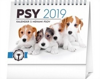 Psy, s menami psov - stolový kalendár 2019