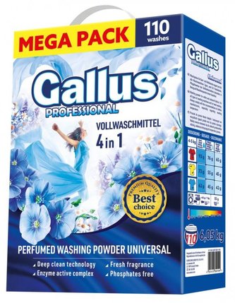 Prášek na praní 6,05 kg Gallus profesional univerzál 110 dá