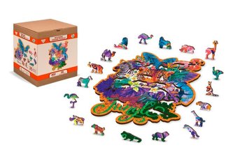 Wooden City Puzzle Jungle 300 dílků, dřevěné