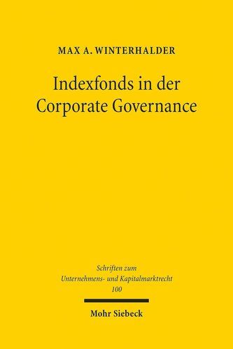 Indexfonds in der Corporate Governance