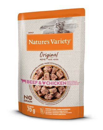 kap.Nature´s variety orig. cat s hovezim a kuretem 70g