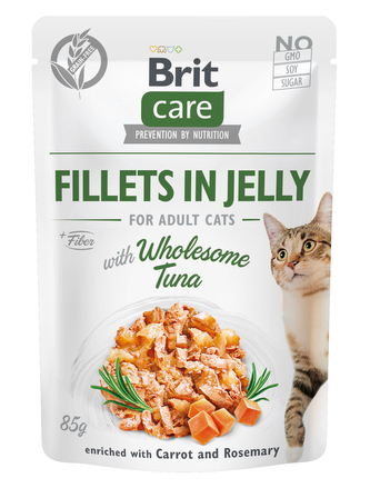 Kap.Brit Care Cat Fillets in Jelly with Wholesome Tuna 85 g