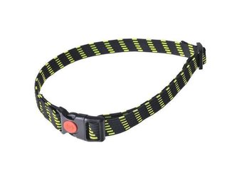 Obojek guma, černo - zelený, 20 mm x 75 cm