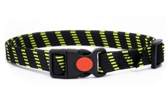 Obojek D-control, černo-zelený, 25 mm x 75 cm