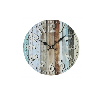 Hodiny nástěnné BAREVNÉ DŘEVO