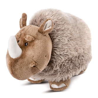 Plyšový nosorožec Nici, 30 cm, hnědá barva