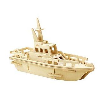 Dřevěné 3D puzzle - Jachta