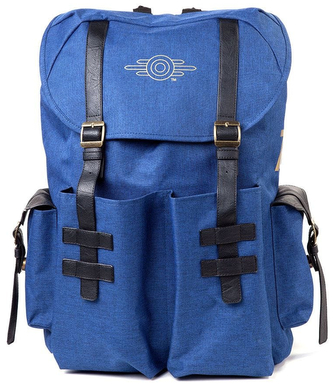 Batoh Fallout: Gold Foil Logo (objem 38 litrů|31 x 41 x 30 cm) modrý polyester