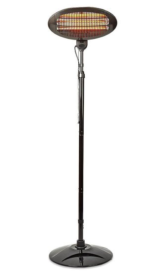 NEDIS ohřívač terasy/ spotřeba 2000 W/ 3 nastavení teploty/ IP34/ ochrana proti převrácení/ černý