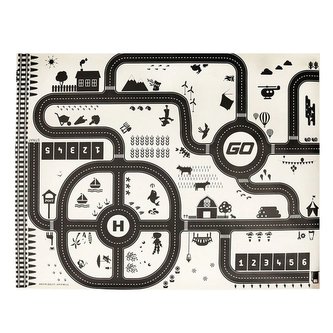 Hrací podložka město voděodolná 130x100cm