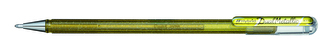 Pero gelové Pentel Hybrid Dual Metallic K110 - zlatá 1mm