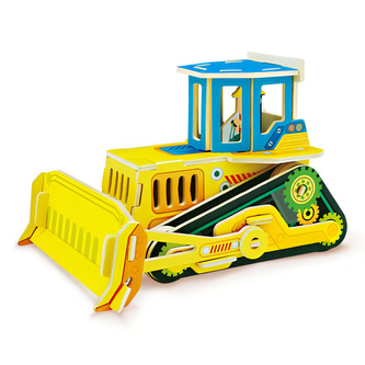 RoboTime dřevěná skládačka Buldozer