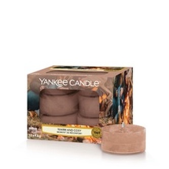 YANKEE CANDLE Warm & Cosy svíčka 9,8g čajová 12ks