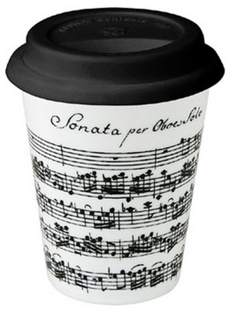 Hrnek Coffee to go - Vivaldi Libretto / Bílý