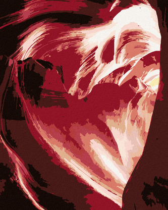 Malování podle čísel - SRDCE V KAŇONU (TED DAVIS) - 80x100 cm, vypnuté plátno na rám