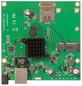 RouterBoard Mikrotik RBM11G Dual Core 880MHz CPU, 256MB RAM, 1x Gbit LAN, 1x miniPCI-e, ROS L4