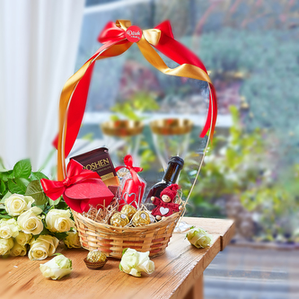 Dárek Srdce v košíku