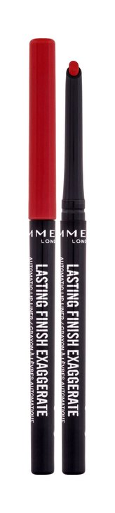 Rimmel London Lasting Finish Tužka na rty Exaggerate 0,35 g 024 Red Diva pro ženy