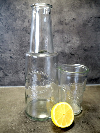 Karafa 800 ml se skleničkou 280 ml čirá