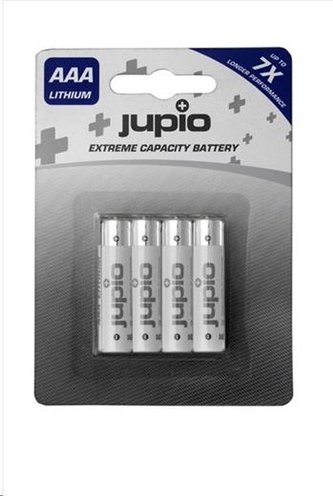 Baterie Jupio Lithium Batteries 4ks (AAA mikrotužkové)