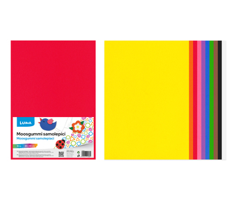 MOOSGUMMI A4  mix samolepící LUMA, 10ks